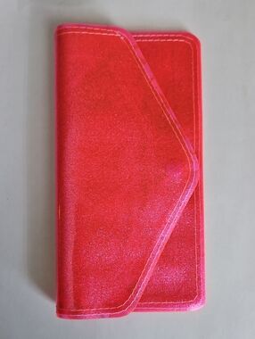 Pink Glitter Vinyl Wallet